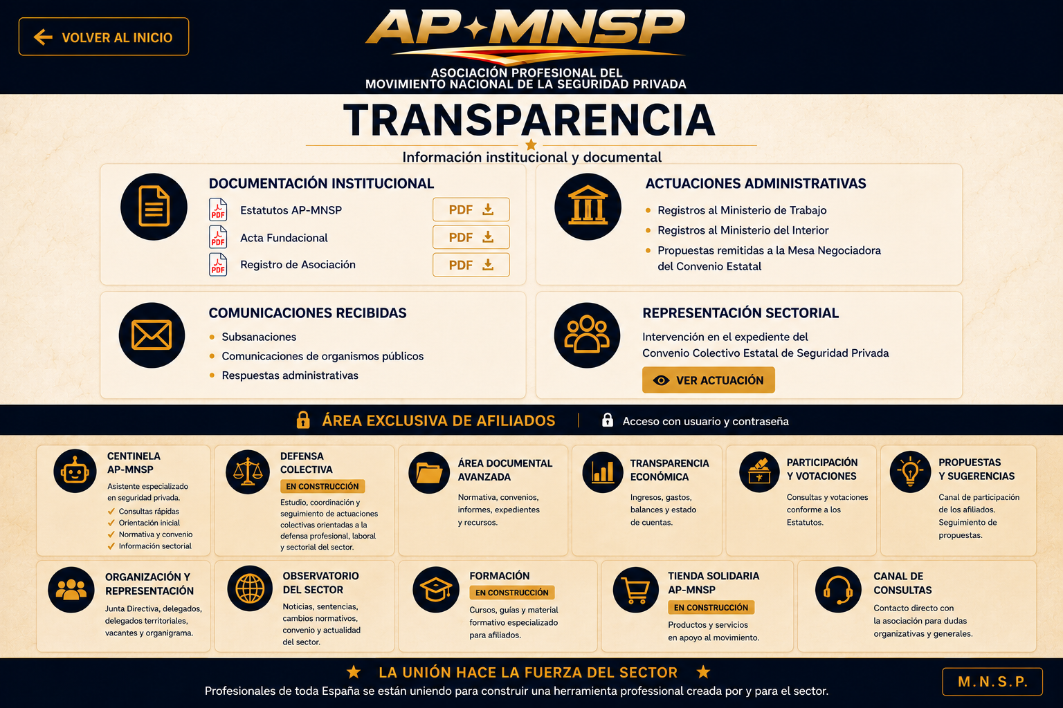 APMNSP — Transparencia, información institucional y documental